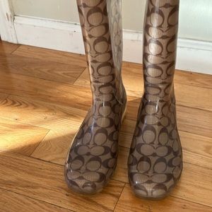 Coach Rain boots Size 9